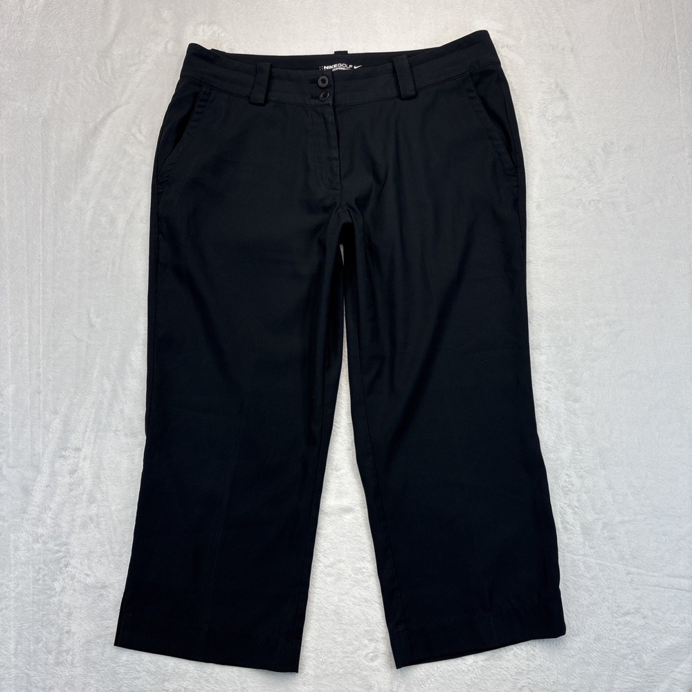Nike Golf Tour Performance Capri Pants Women's Size 10 Black Dri-Fit